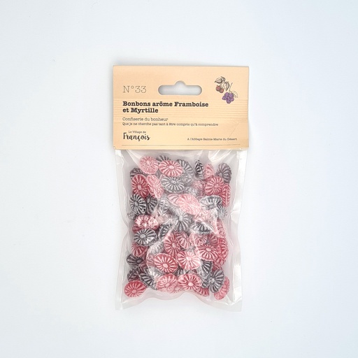 [BONB_FRAMB_150] Bonbons Framboise myrtille - 150g